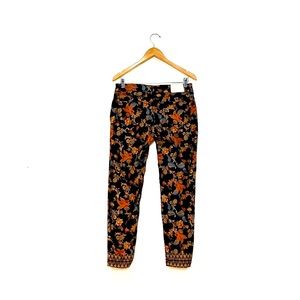 Desigual pants with flower patterns size 42 = medium